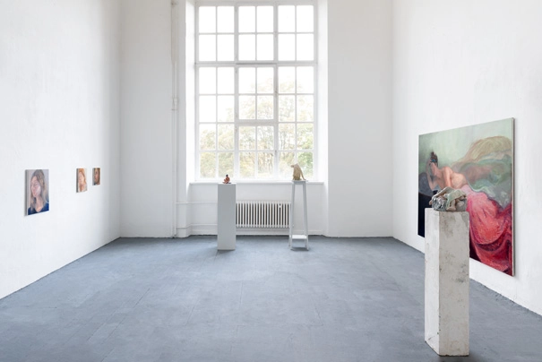 Raumansicht meines Abschlusses der Malerei und der Freien Kunst an der Kunstakademie Düsseldorf, Rundgang 2020, Abschlusspräsentation der Klasse Prof. Anzinger